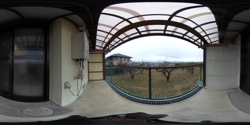 パノラマ画像バルコニー