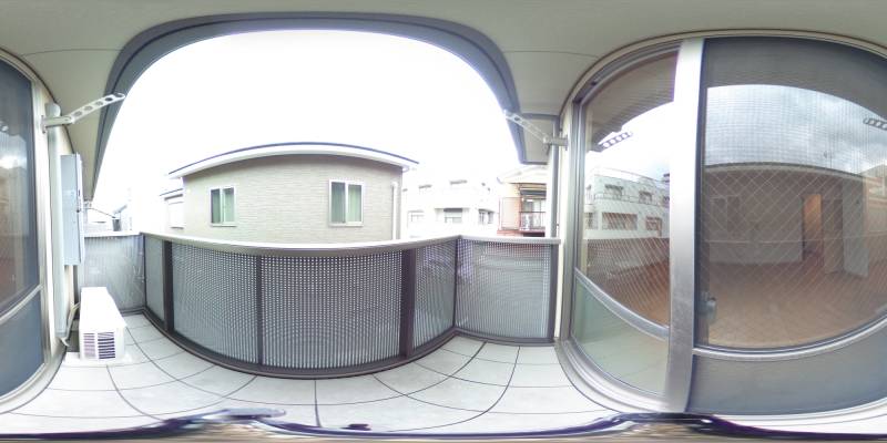 パノラマ画像バルコニー