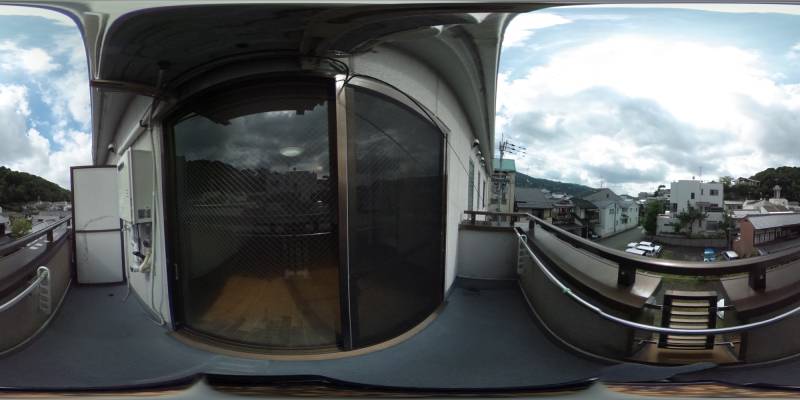 パノラマ画像バルコニー