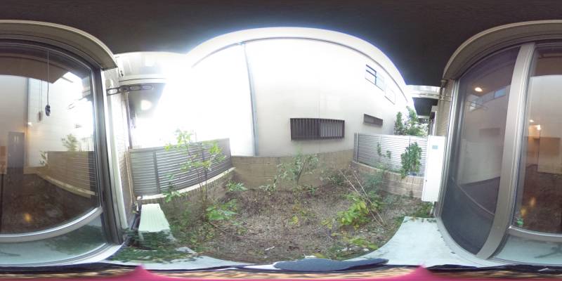 パノラマ画像バルコニー