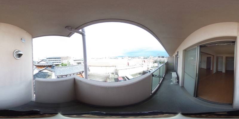 パノラマ画像バルコニー