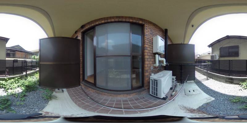 パノラマ画像バルコニー