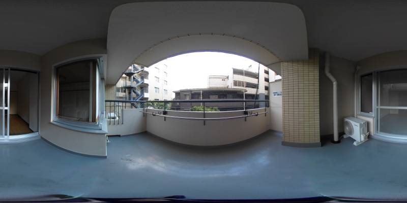 パノラマ画像バルコニー