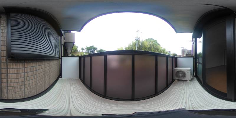 パノラマ画像バルコニー