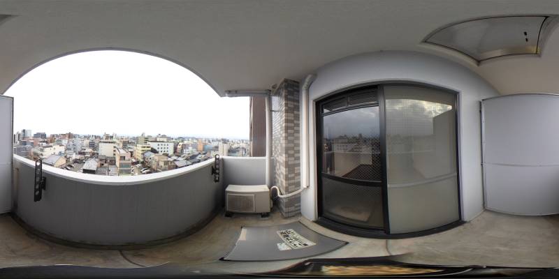 パノラマ画像バルコニー