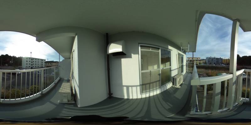 パノラマ画像バルコニー