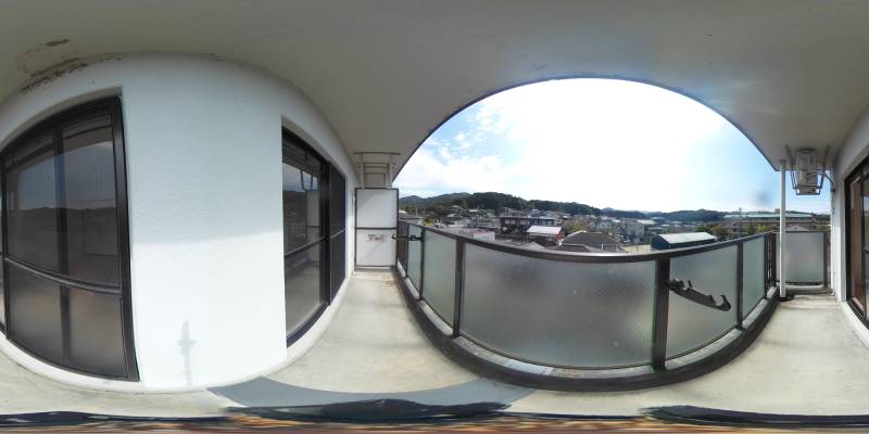 パノラマ画像バルコニー