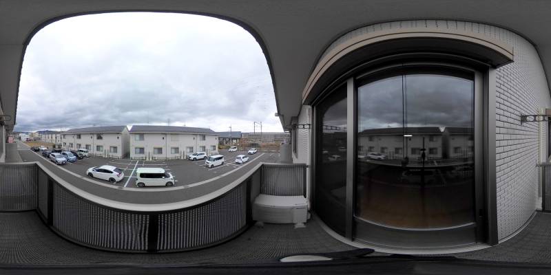 パノラマ画像バルコニー