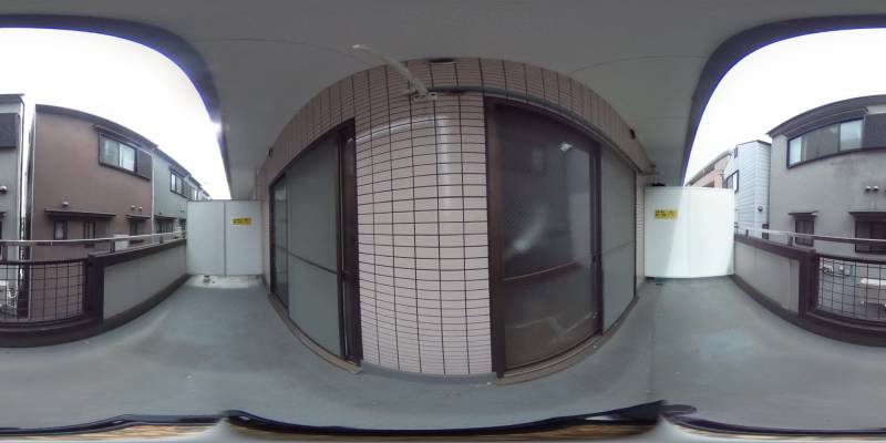 パノラマ画像バルコニー