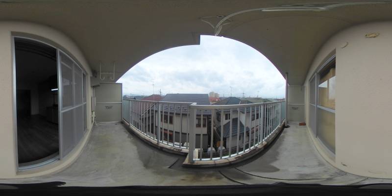 パノラマ画像バルコニー