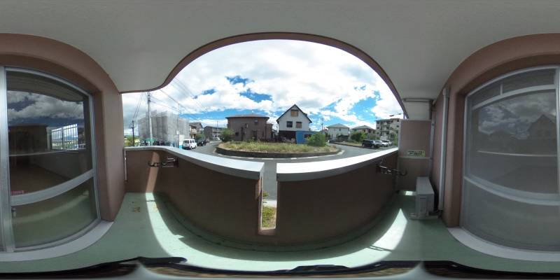 パノラマ画像バルコニー