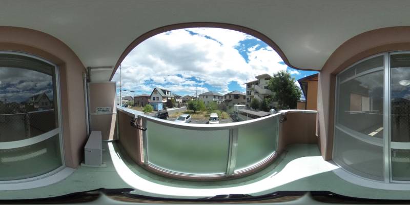 パノラマ画像バルコニー