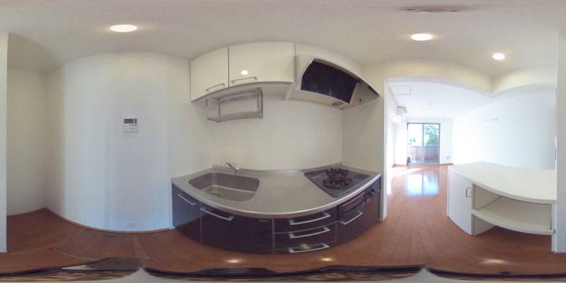 パノラマ画像キッチン