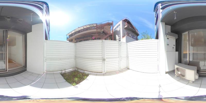 パノラマ画像バルコニー