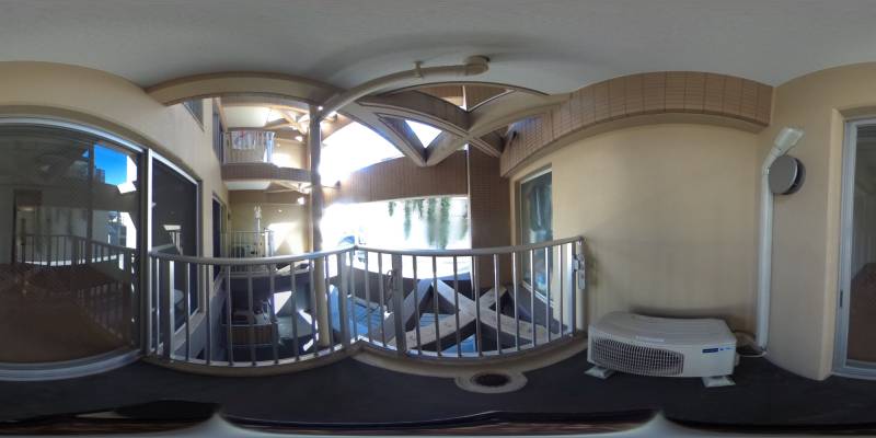 パノラマ画像バルコニー