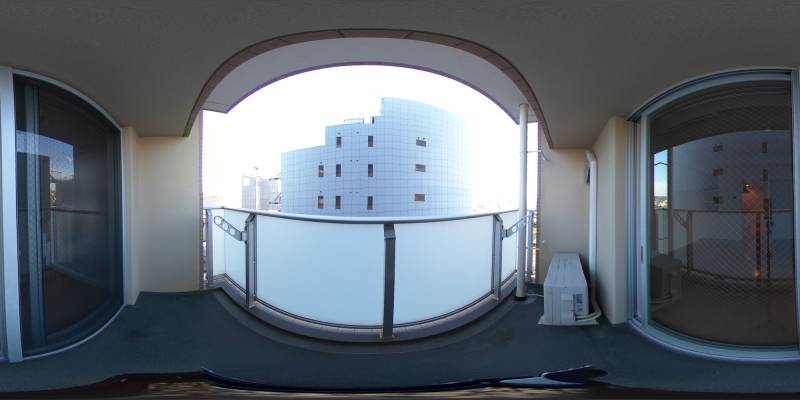 パノラマ画像バルコニー