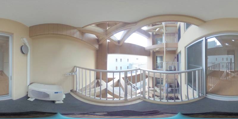 パノラマ画像バルコニー