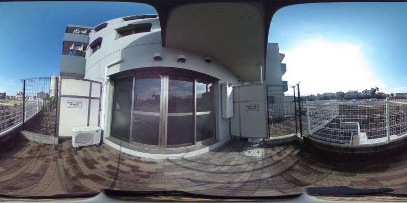 パノラマ画像バルコニー