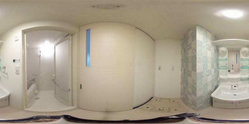 パノラマ画像洗面所