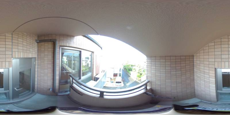 パノラマ画像バルコニー