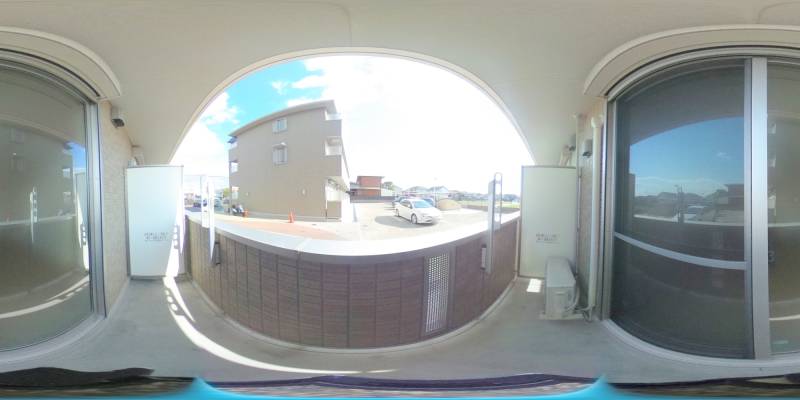 パノラマ画像バルコニー