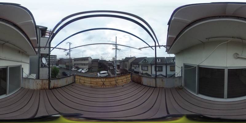 パノラマ画像バルコニー