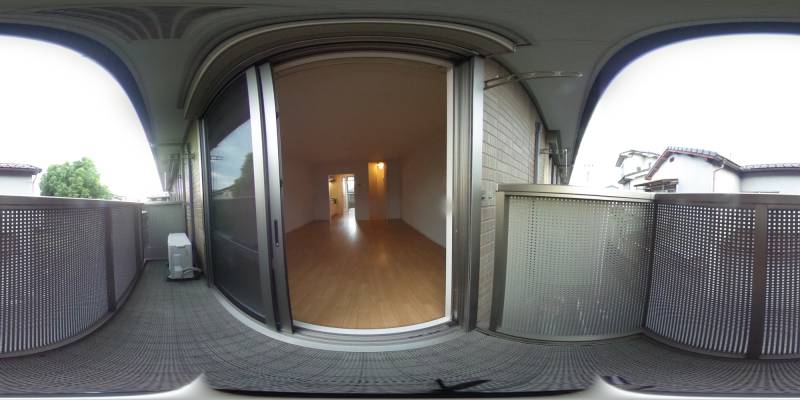 パノラマ画像バルコニー