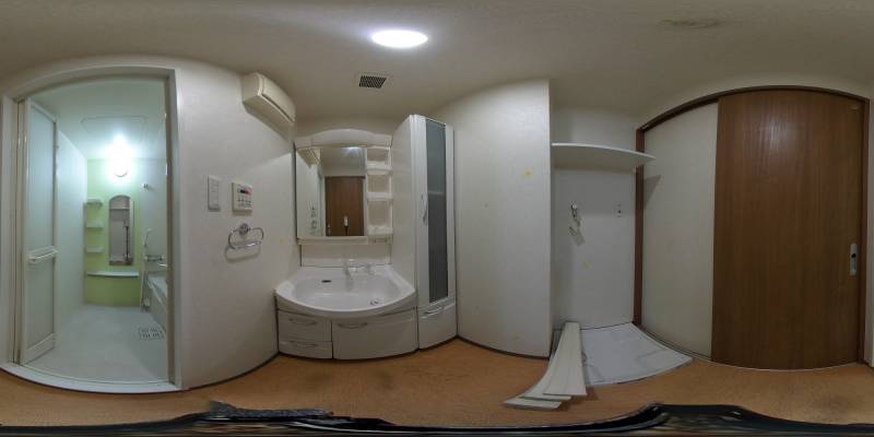 パノラマ画像洗面所
