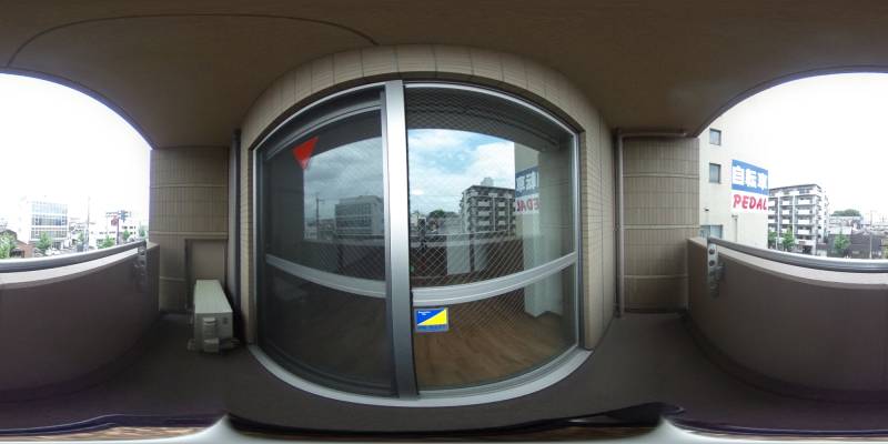 パノラマ画像バルコニー