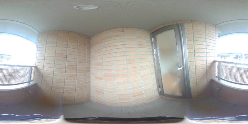 パノラマ画像バルコニー