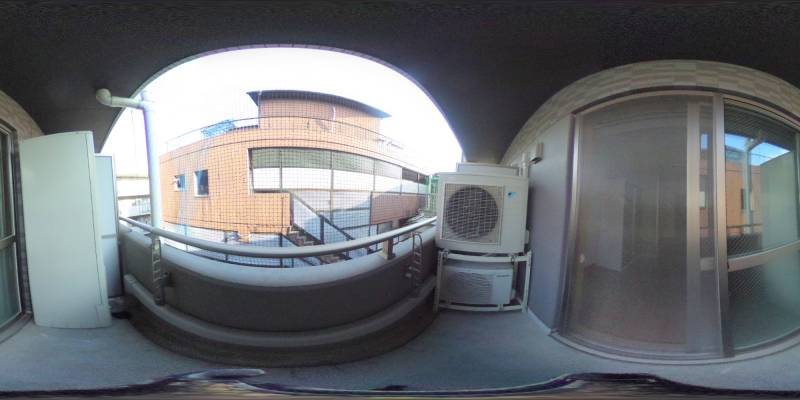 パノラマ画像バルコニー