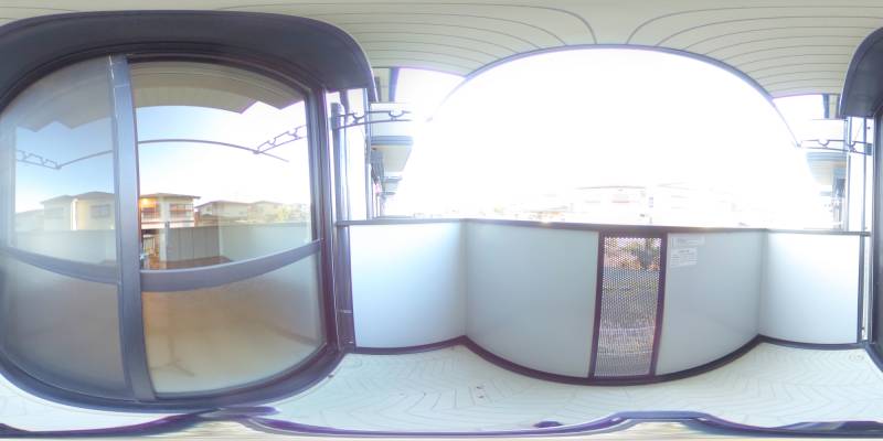 パノラマ画像バルコニー