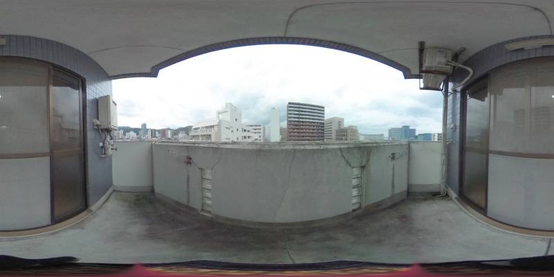 パノラマ画像バルコニー