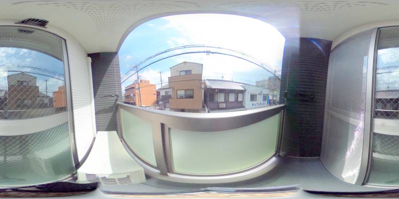 パノラマ画像バルコニー