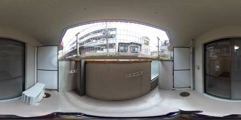 パノラマ画像バルコニー