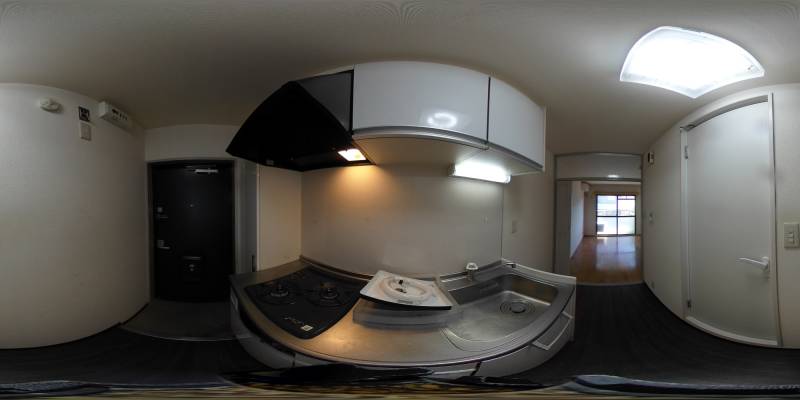 パノラマ画像キッチン