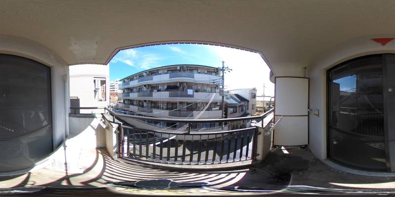 パノラマ画像バルコニー