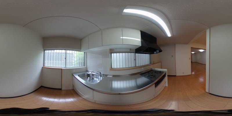 パノラマ画像キッチン