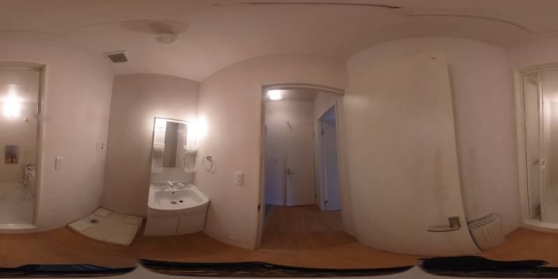 パノラマ画像洗面所