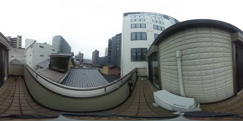 パノラマ画像バルコニー