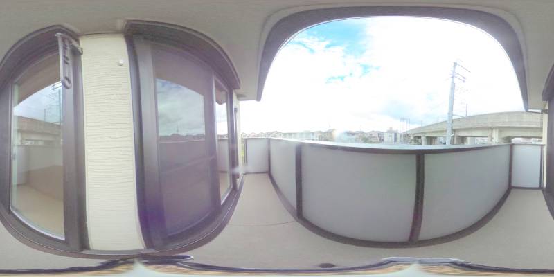 パノラマ画像バルコニー