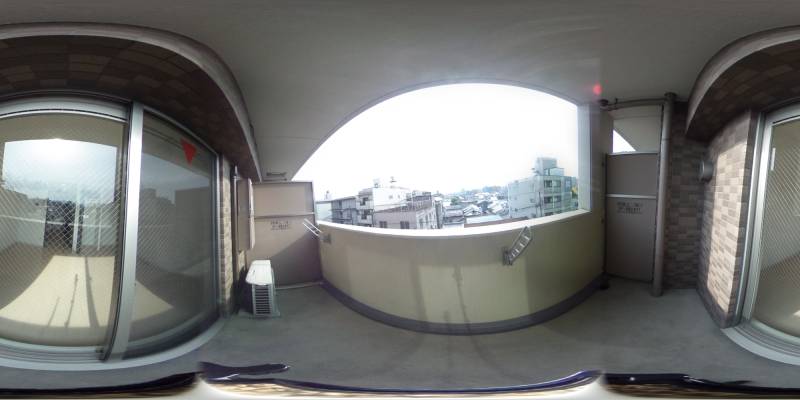 パノラマ画像バルコニー