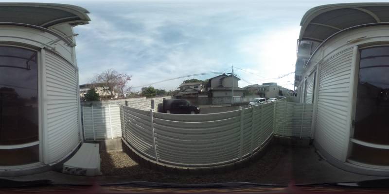 パノラマ画像バルコニー