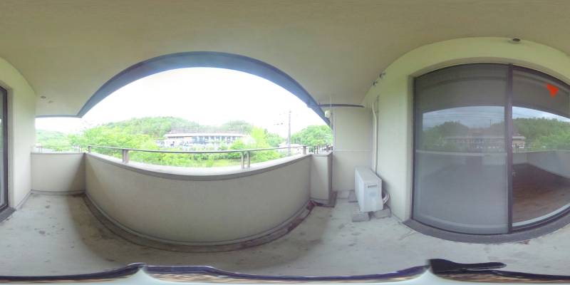 パノラマ画像バルコニー