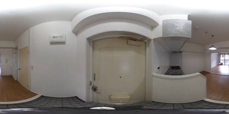 パノラマ画像寝室