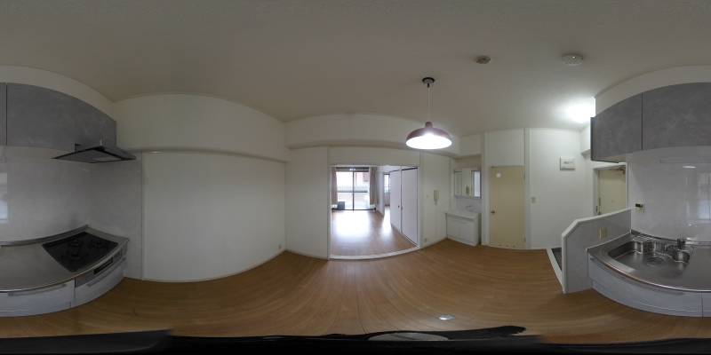 パノラマ画像キッチン