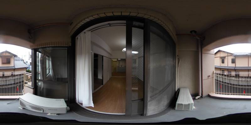 パノラマ画像バルコニー