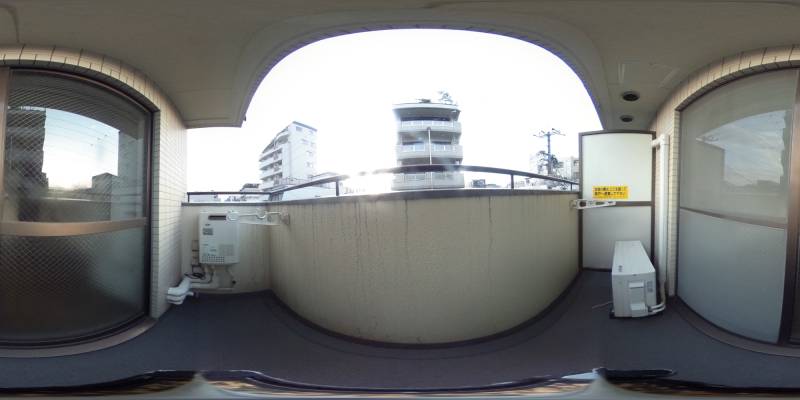 パノラマ画像バルコニー