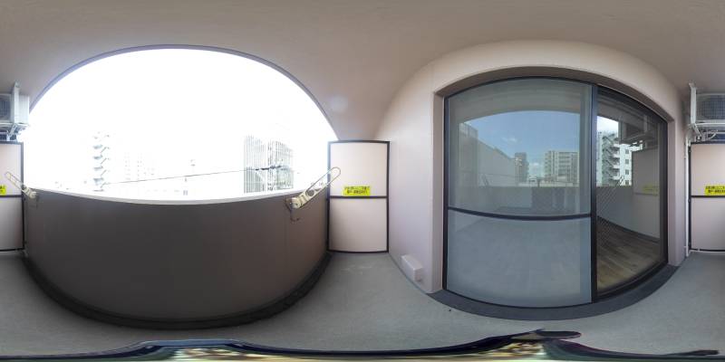 パノラマ画像バルコニー