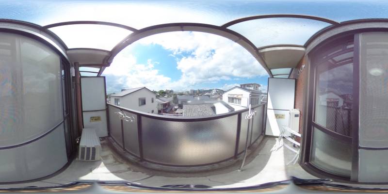 パノラマ画像バルコニー